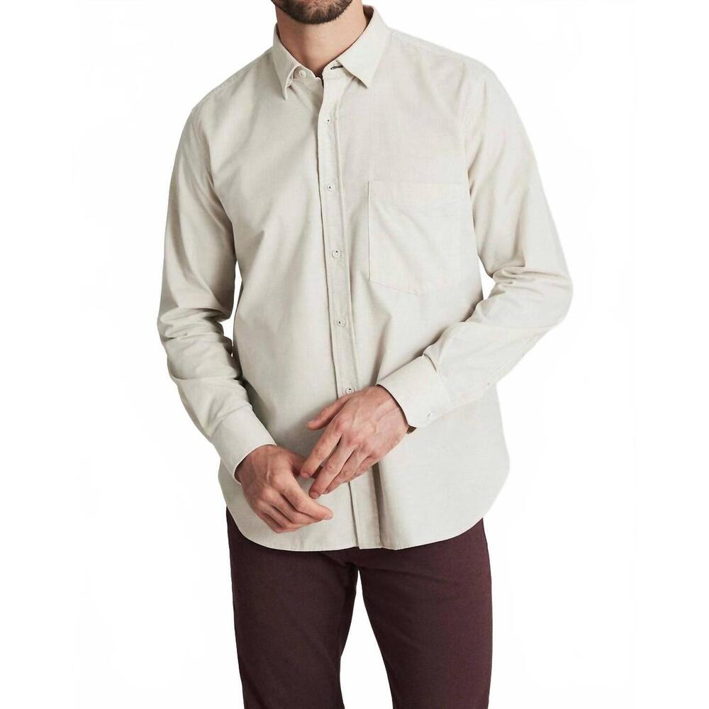 NEW 34 HERITAGE corduroy pocket shirt in beige